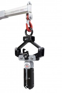 Automatic lifting clamp for 350 kg reels