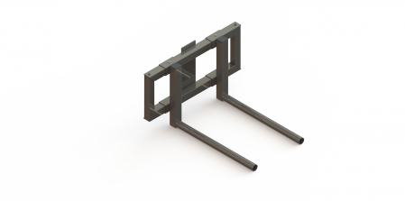 Double sliding spur for MOOVIT single-mast stacker