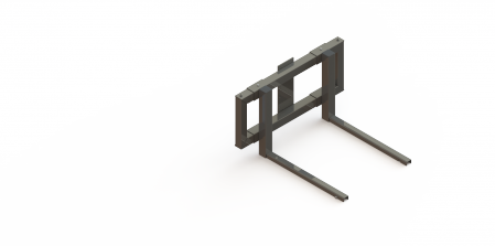 Double forks for MOOVIT single-mast stacker