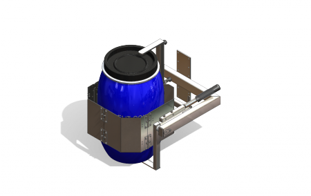 Stainless steel drum turner for 30 L drums