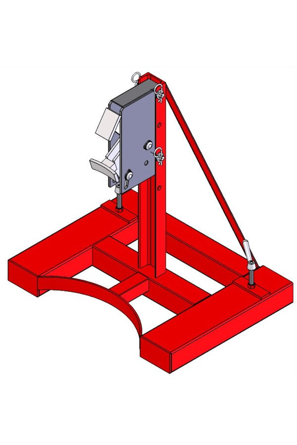 Automatic  clamp  for  fully  opening  plastic  drums