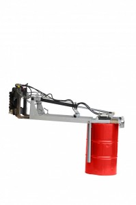 Manipulateur de fûts métalliques et plastiques Ø 600 mm - 220 L, sur chariot élévateur 